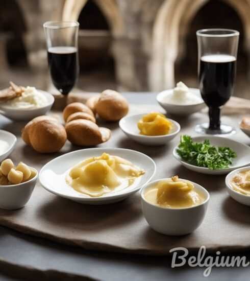 Belgian monastic cuisine feast