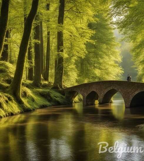 Hidden Belgium forests, serene