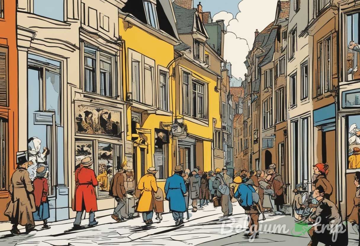 Illustration for section: The comic book industry in Belgium is more than Hergé. It is a flourishing space where artists and  - belgium art secrets