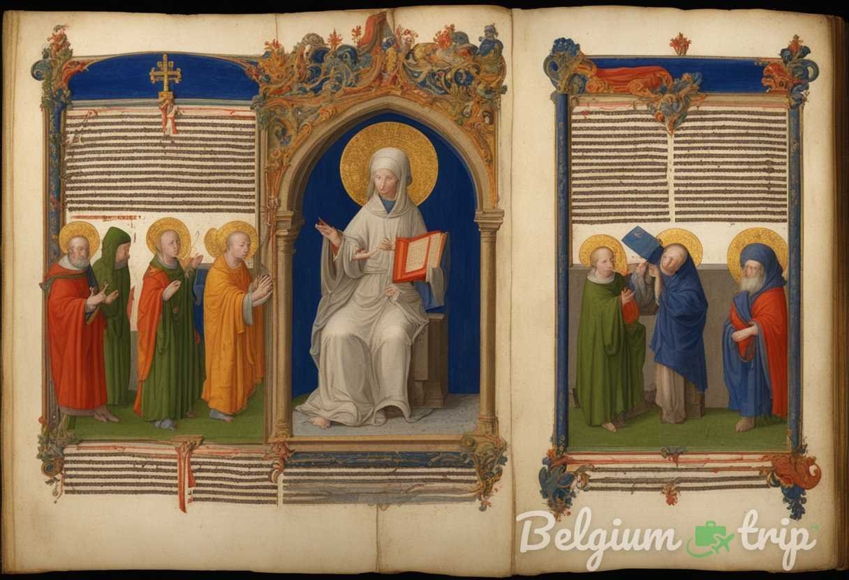 Illustration for section: Equally enchanting are the illuminated manuscripts, painstakingly crafted by monks and scribes in ab - belgium art secrets